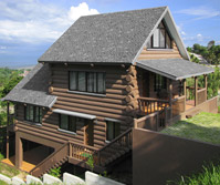 Santiago log home